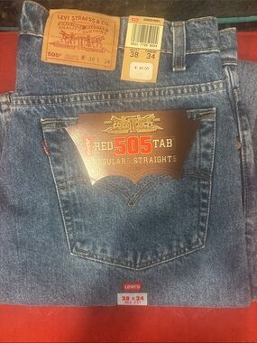 Levi's Red Tab 505 Regular Straight Jeans - Blue